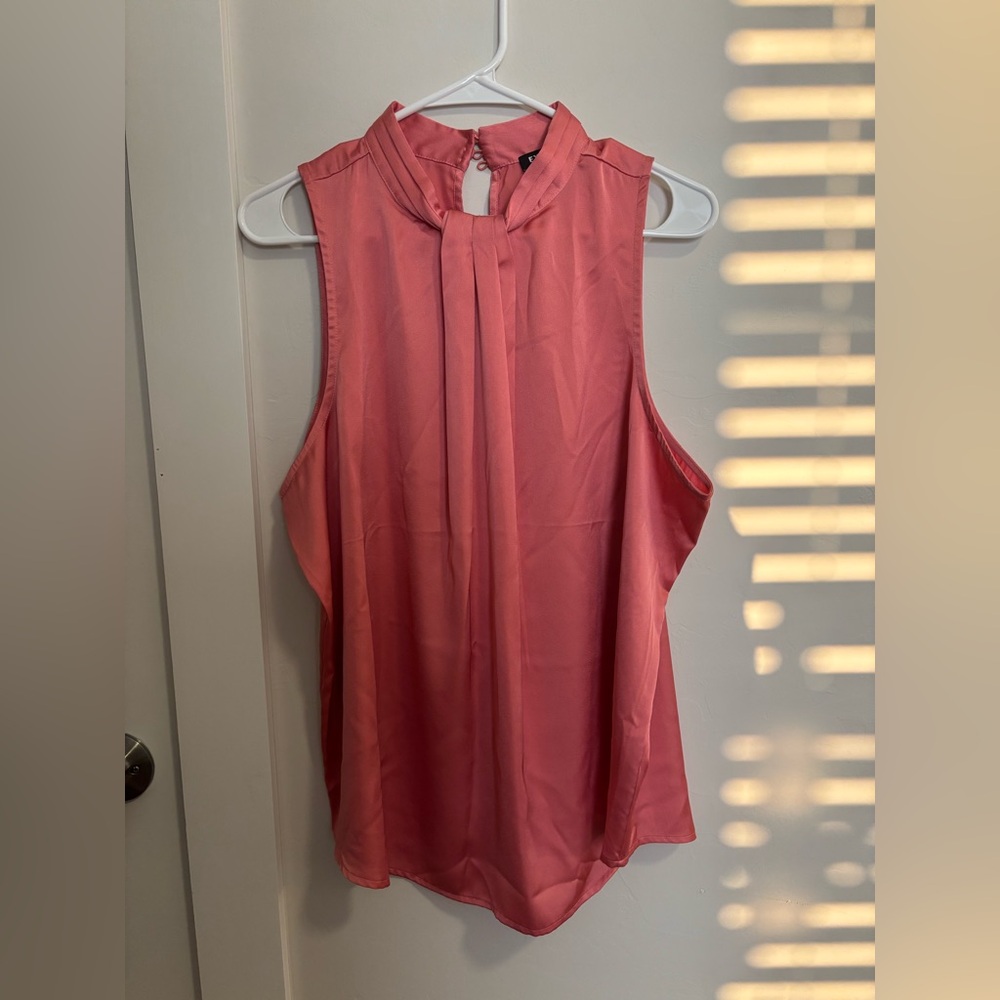 Express Coral Sleeveless Blouse